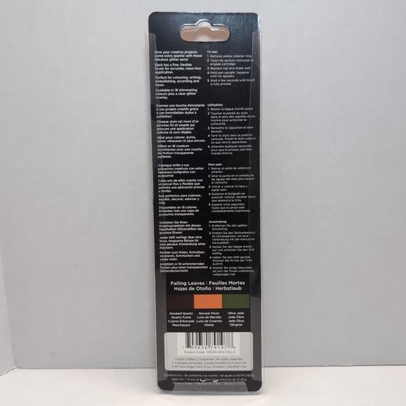 Spectrum Noir Sparkle Glitter Brush Pens Falling Leaves Quartz Harvest Olive - Picture 2 of 2